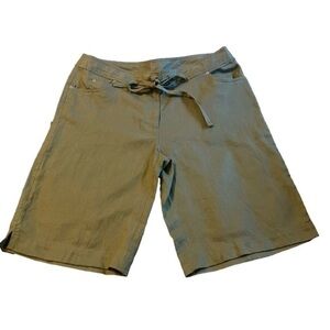Willi Smith Olive Green Women's Bermudas